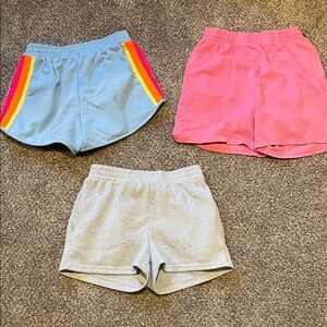 (Bundle of 3) Women’s Cozy Athletic Sweat Shorts - Blue, Pink, Gray